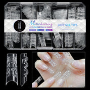 3D Diamond, Almond & Ballerina Long Press-On Nails — Salon-Quality at Home