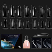 Arch-Shaped Transparent Nail Tips — Flawless, Seamless Salon-Quality Press-Ons