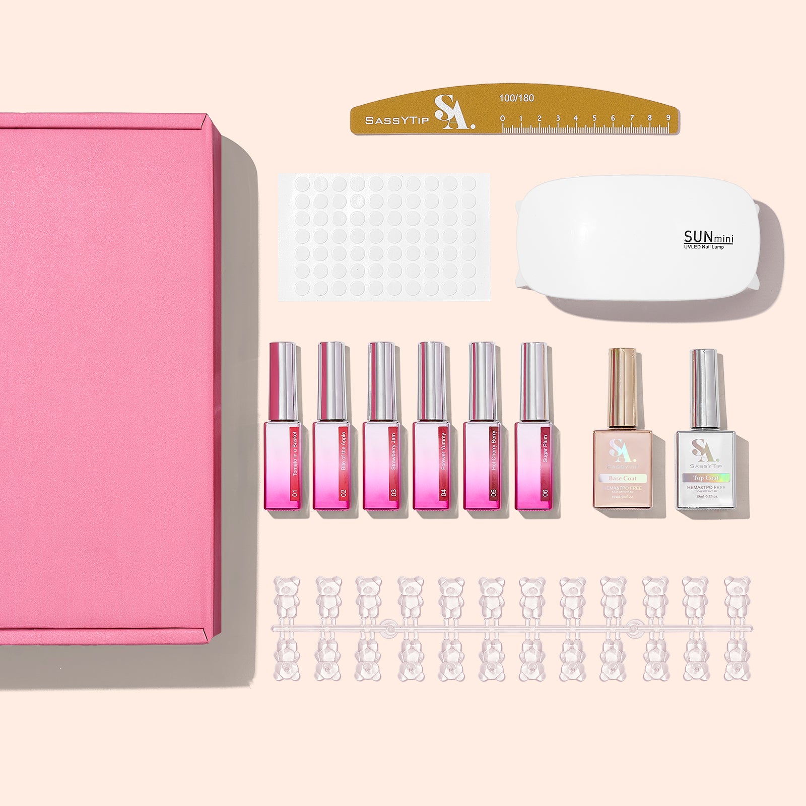 Gel Nail Kit At Home, Pink