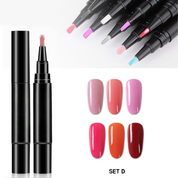 6 Pcs 3-IN-1 Nail Polish Pen Kit