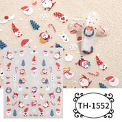 Festive Magic Nail Stickers | Easy-Peel Christmas Designs (Deer & Snowflakes)