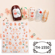 Festive Magic Nail Stickers | Easy-Peel Christmas Designs (Deer & Snowflakes)