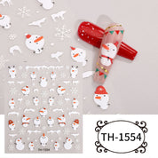 Festive Magic Nail Stickers | Easy-Peel Christmas Designs (Deer & Snowflakes)