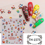 Festive Magic Nail Stickers | Easy-Peel Christmas Designs (Deer & Snowflakes)