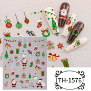 Festive Magic Nail Stickers | Easy-Peel Christmas Designs (Deer & Snowflakes)