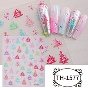 Festive Magic Nail Stickers | Easy-Peel Christmas Designs (Deer & Snowflakes)