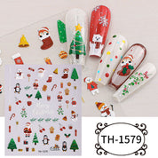 Festive Magic Nail Stickers | Easy-Peel Christmas Designs (Deer & Snowflakes)