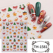 Festive Magic Nail Stickers | Easy-Peel Christmas Designs (Deer & Snowflakes)