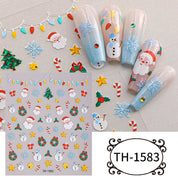 Festive Magic Nail Stickers | Easy-Peel Christmas Designs (Deer & Snowflakes)