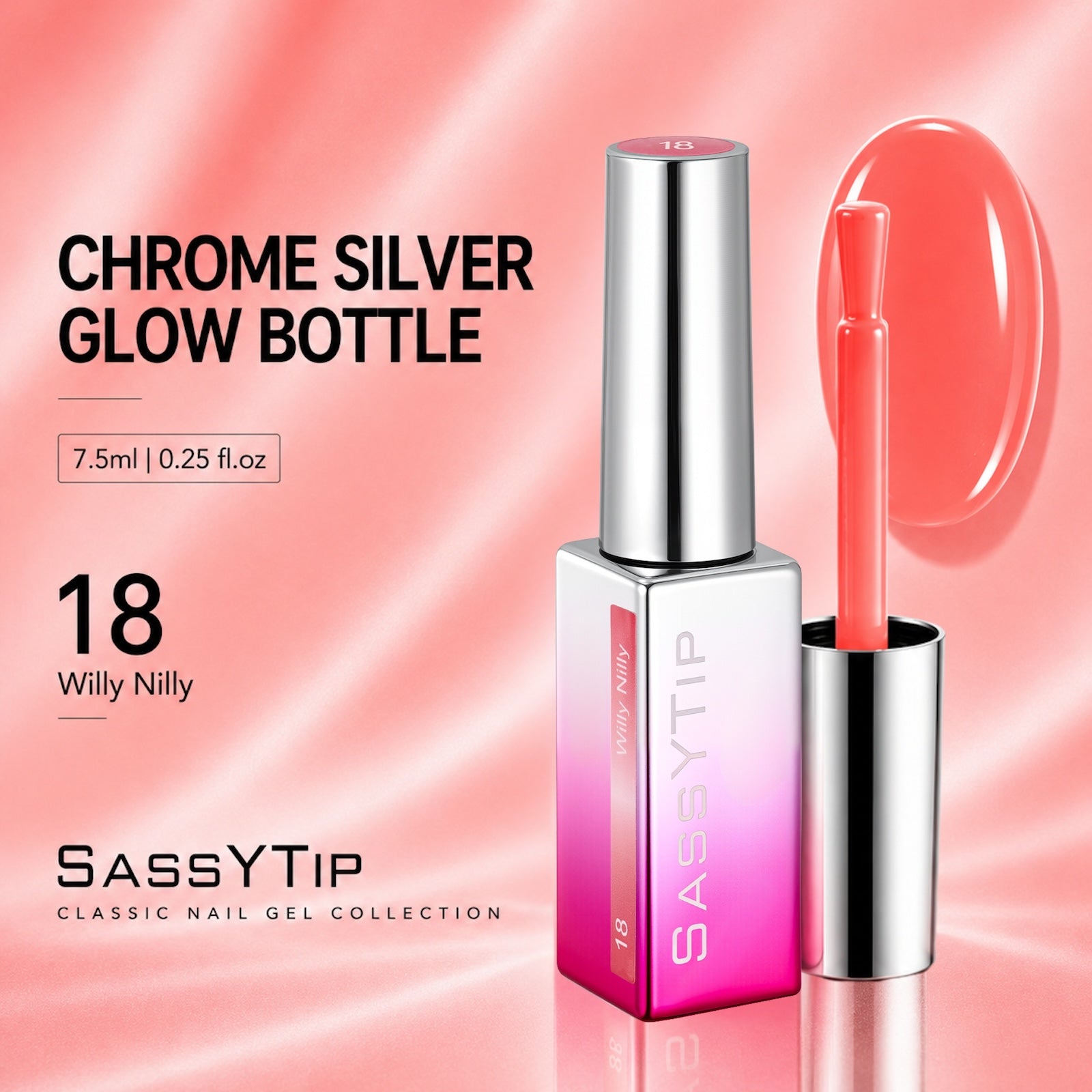 SassyTip 7.5ML Classic Nail Gel Polish, 18