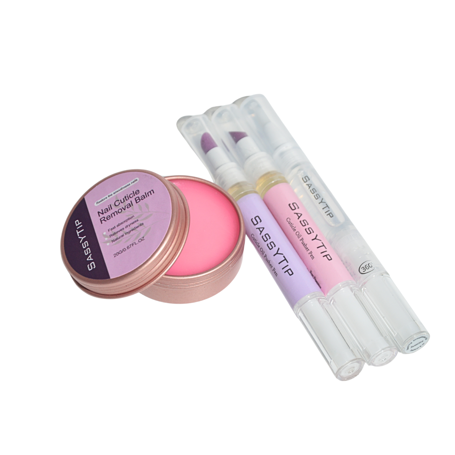 SassyTip Nail Care Trio – Smooth, Nourish, Restore