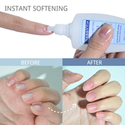 Applying SassyTip Cuticle Cream for intensive cuticle care and nourishment