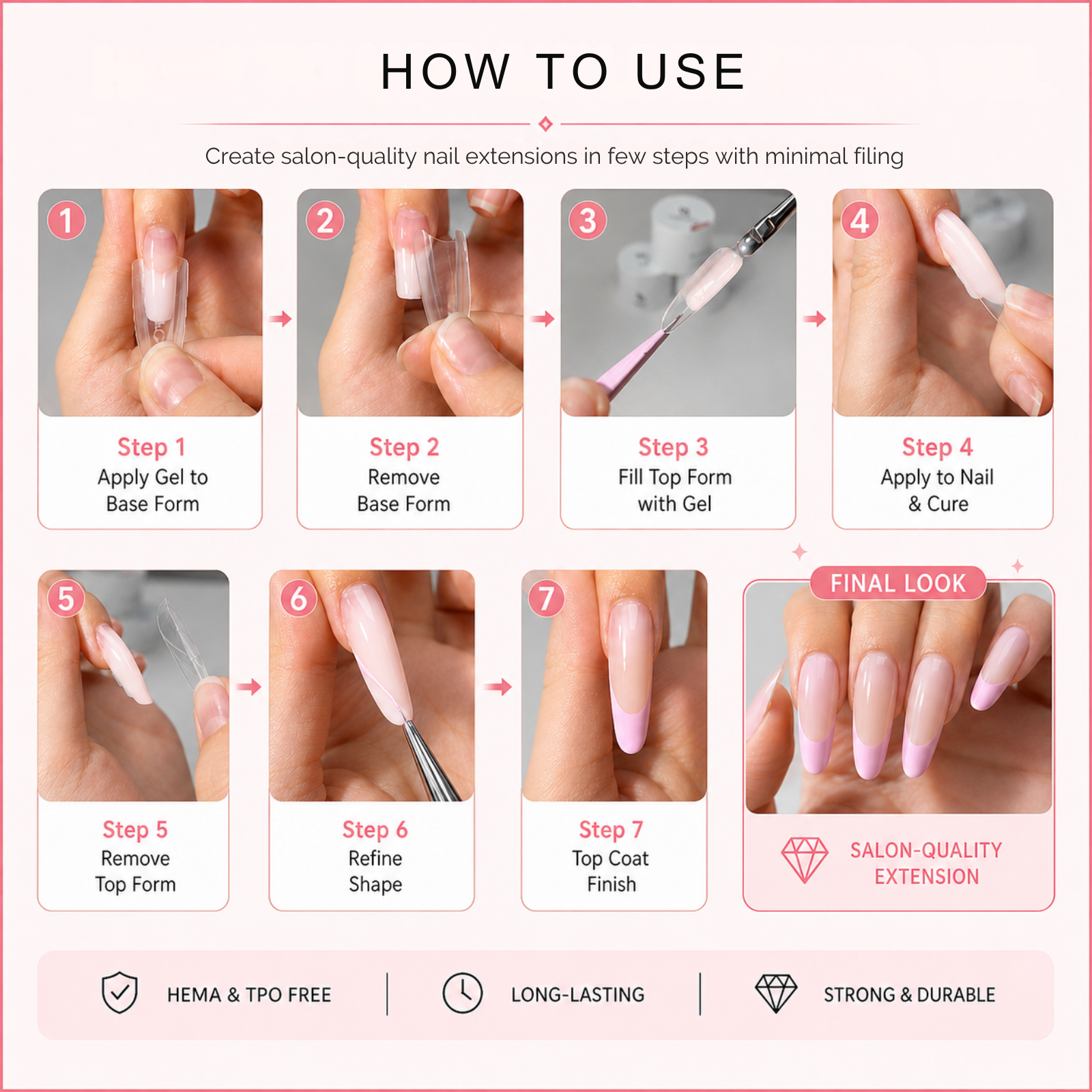 SASSYTIP Builder Hard Gel — HEMA & TPO Free | 30g