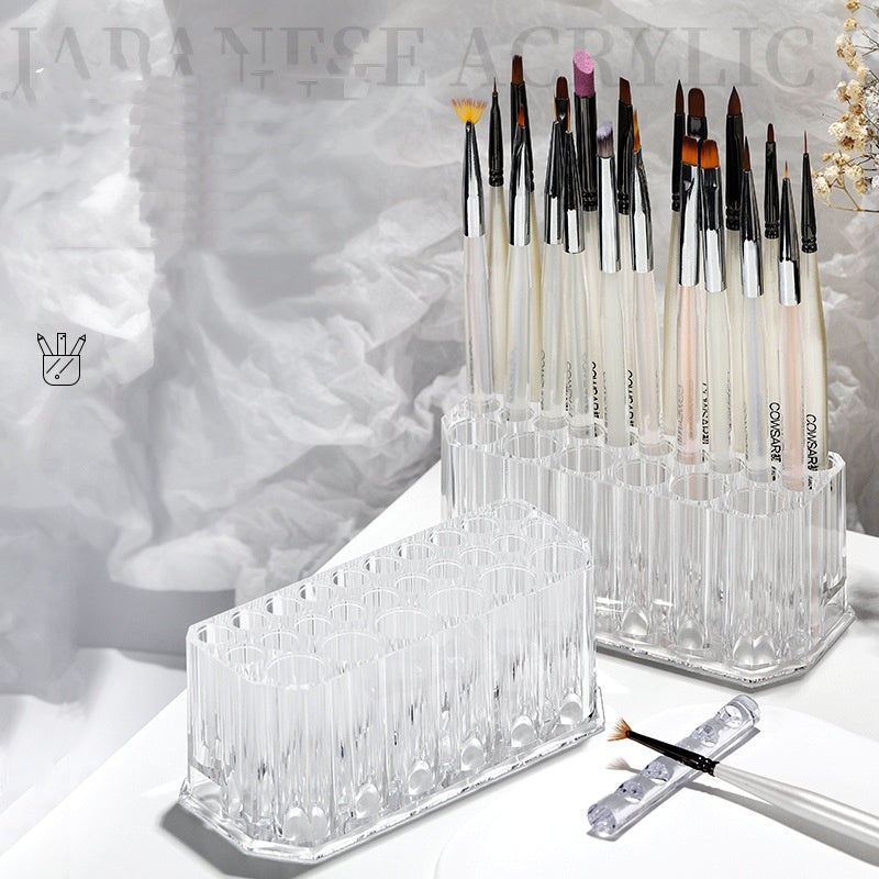 26-Hole Acrylic Nail Brush Holder