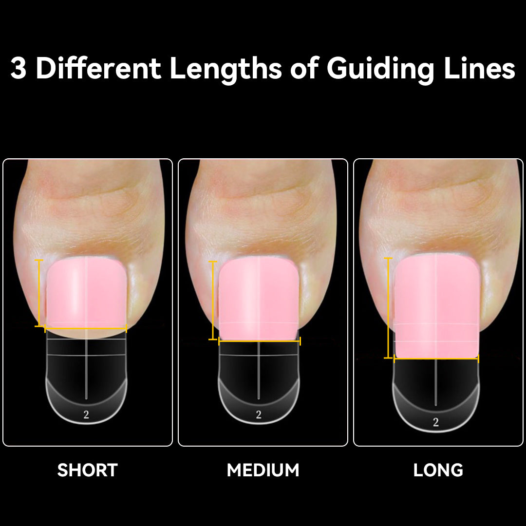 150PCS Toe Nail Extension Forms with Scale — Fast, Precise, Salon-Perfect Nails