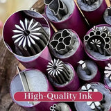 15-Piece Nail Art Stamping Kit – Floral Designs for DIY Precision Manicures