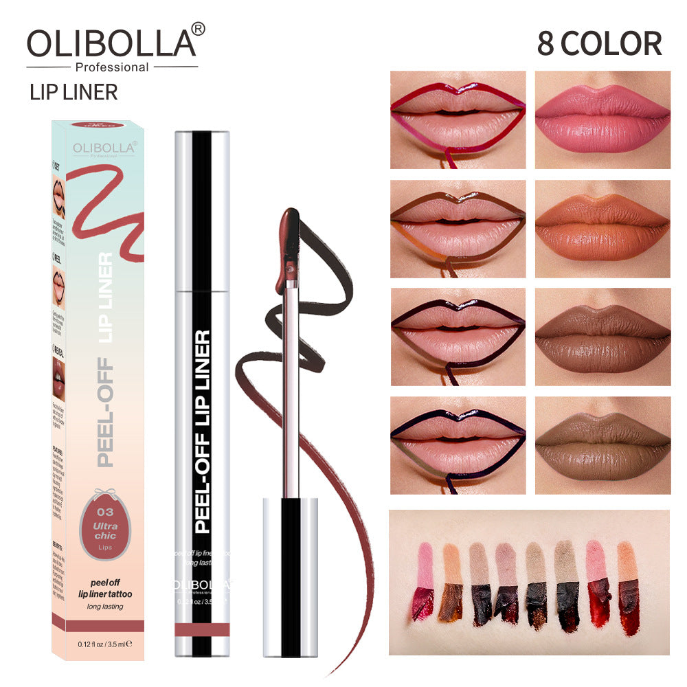 Waterproof Peel-Off Lip Liner — Long Lasting
