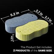 3D Magic Exfoliating Bath Sponge, 2-piece set