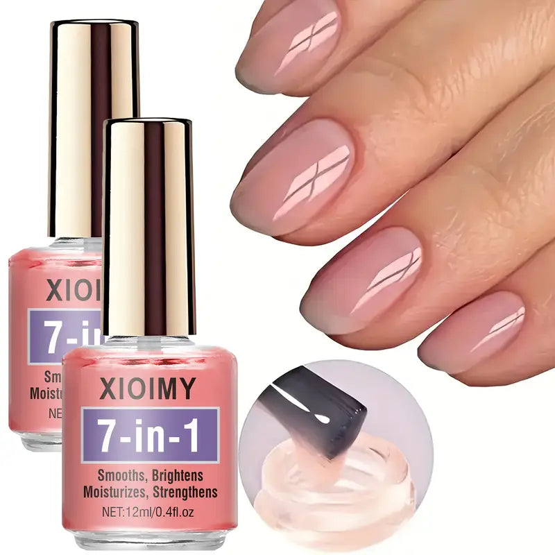 2-Pack Pink Nail Hardener | 0.41 oz Each | Natural Sheer Pink with Strengthening & Shine