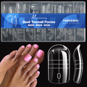 150PCS Toe Nail Extension Forms with Scale — Fast, Precise, Salon-Perfect Nails