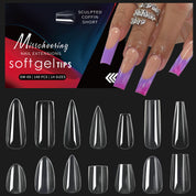 Arch-Shaped Transparent Nail Tips — Flawless, Seamless Salon-Quality Press-Ons