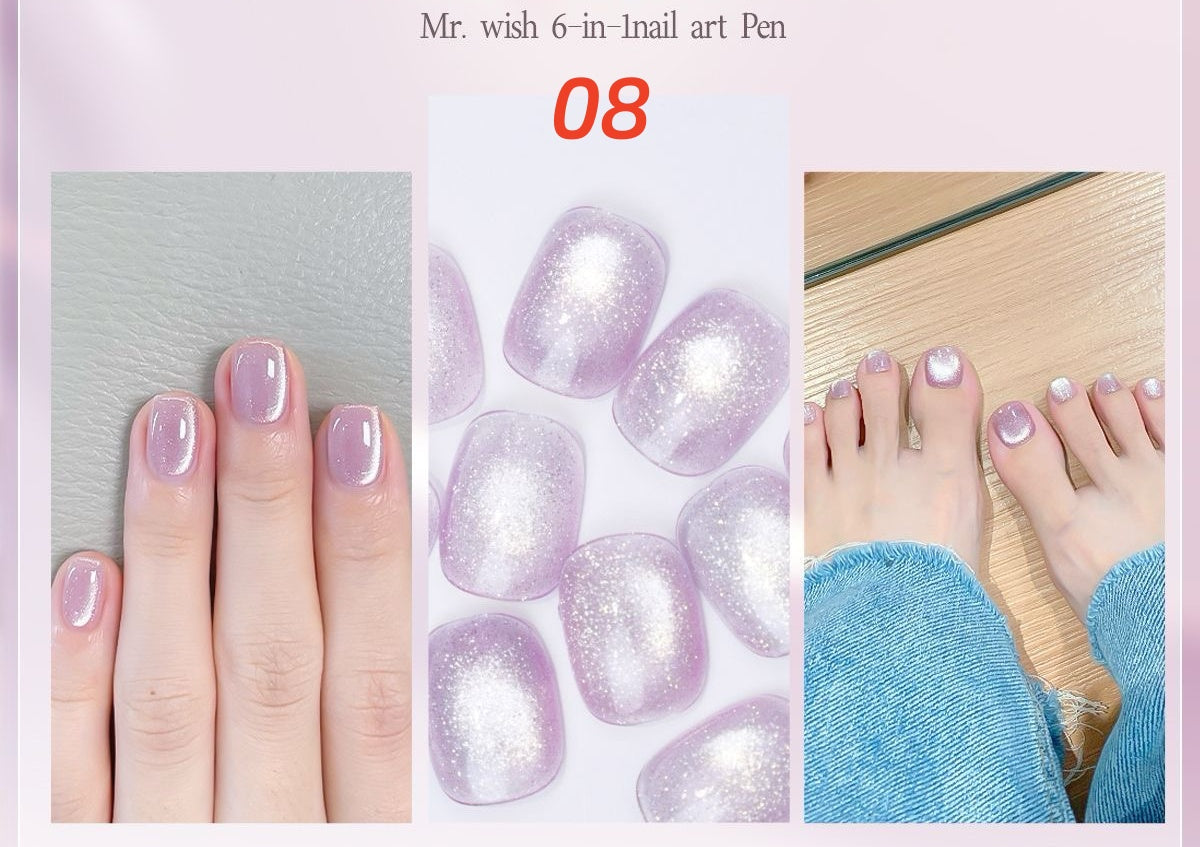 MR WISH Cat Eye Gel Pen with built-in magnetic stick