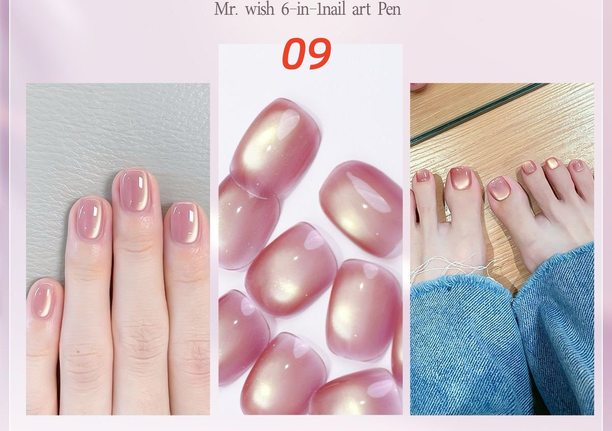 MR WISH Cat Eye Gel Pen with built-in magnetic stick