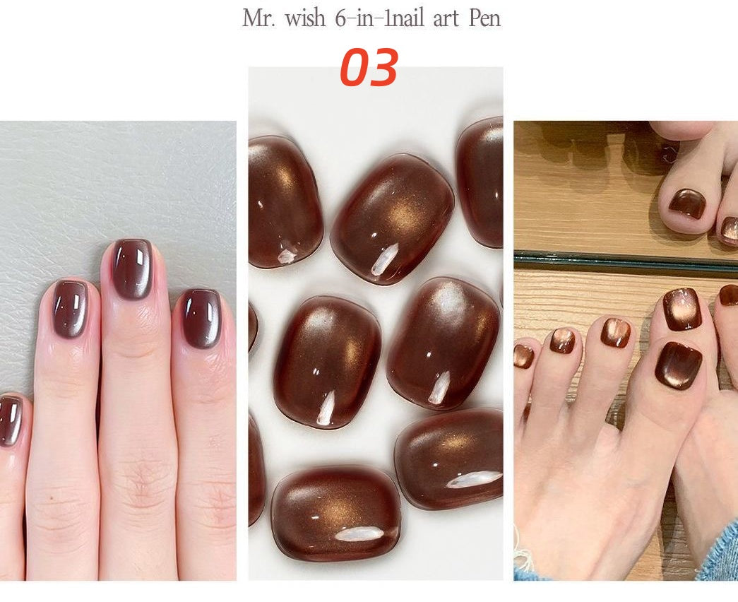 MR WISH Cat Eye Gel Pen with built-in magnetic stick