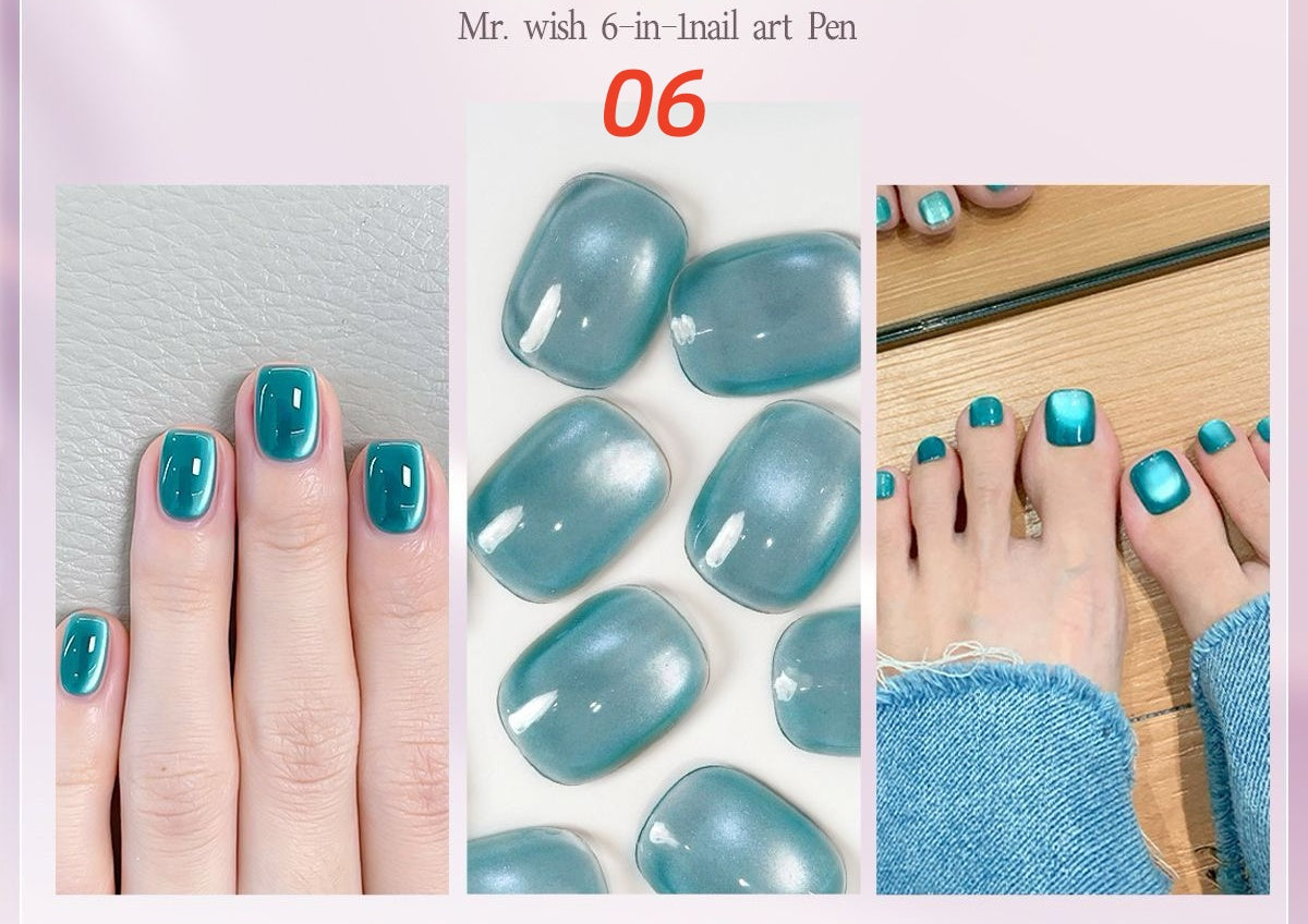 MR WISH Cat Eye Gel Pen with built-in magnetic stick