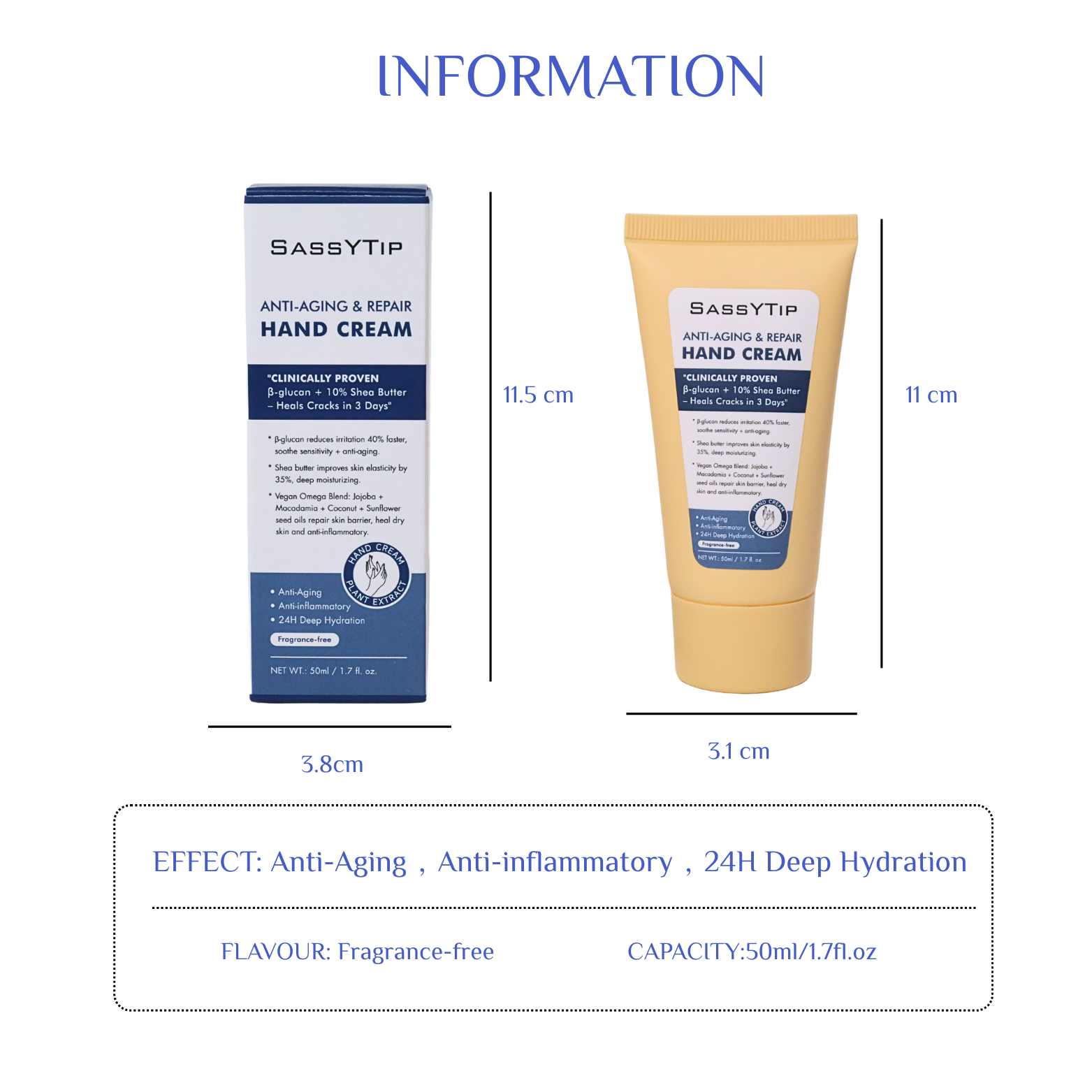 Sassytip Anti-aging & Repair Hand Cream