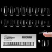Best-Selling Curved Matte Nail Tips — 16 Sizes, 256pcs Full Coverage