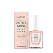 SassyTip transparent pink jelly nail polish bottle, water-based formula