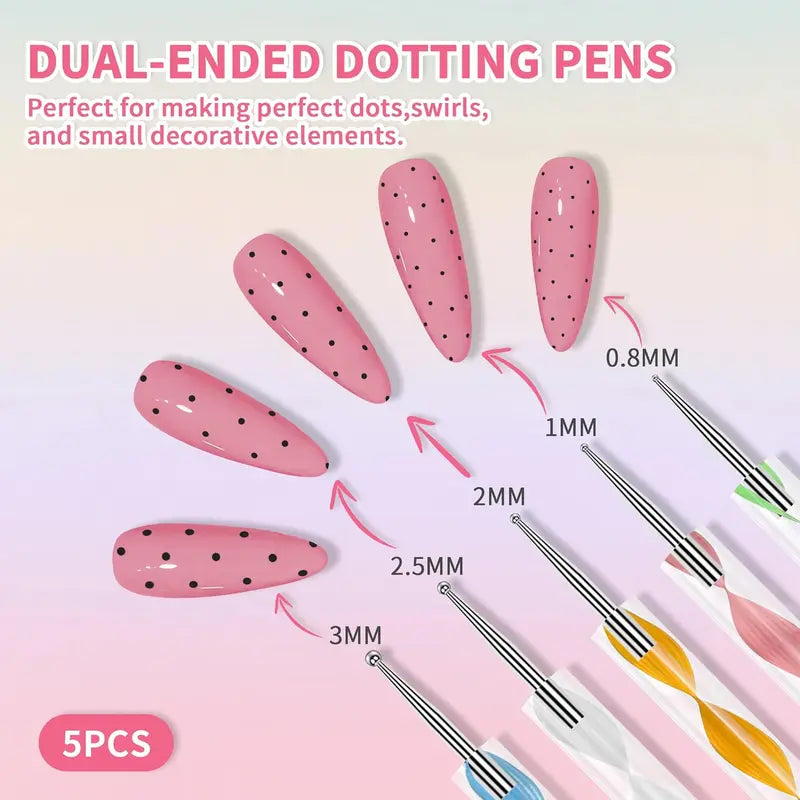 Nail Artist-Recommended DIY Brush Set – 11Pcs Complete Kit