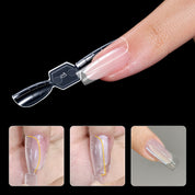 Kit de extensión de uñas de doble forma de 120 piezas: escala marcada, no necesita papel