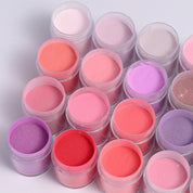 24-Color Crystal Nail Powder Set - 4-in-1 Soakable Sculpting Powder for Extensions & Nail Art