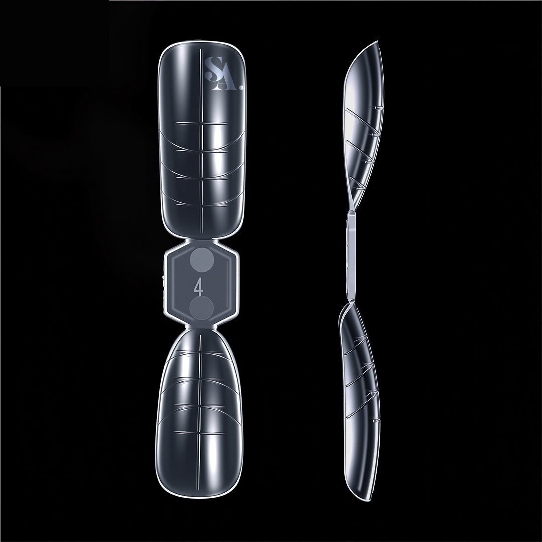 Kit de extensión de uñas de doble forma de 120 piezas: escala marcada, no necesita papel