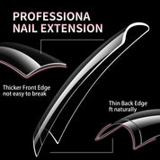 Duckbill Nail Tips Set - 504pcs Short/Medium Unique Shape Press-On Nails