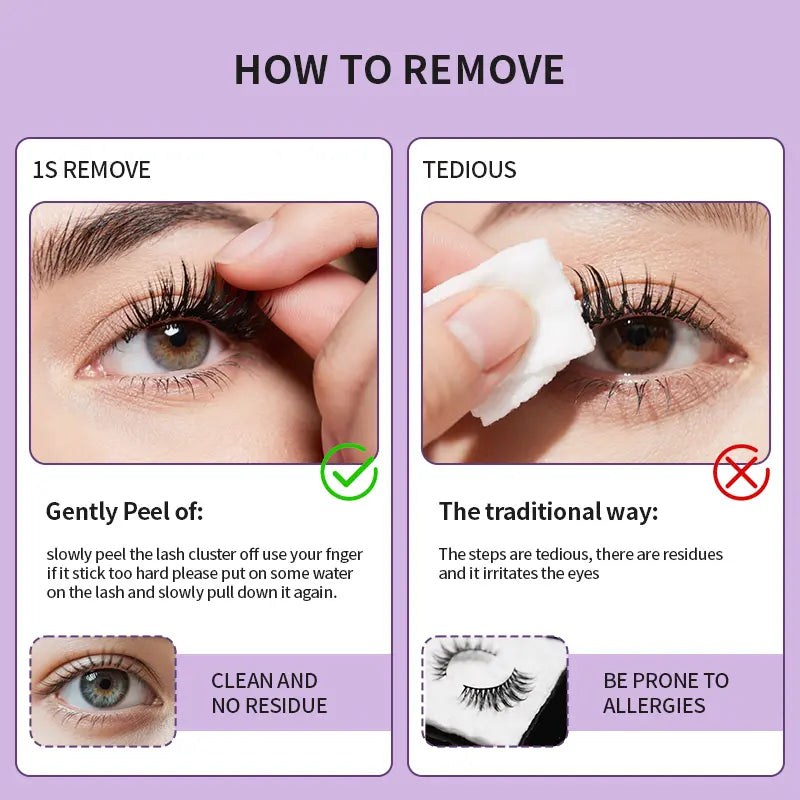 Newest 7 Lash Styles | 3s Self-Adhesive Kit | Buy 1 Get Lash Remover Free