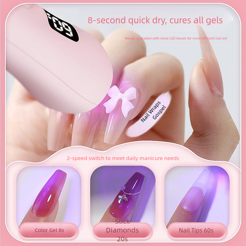 💖 Portable Cat Paw Nail Lamp – Your Cute Nail Buddy On the Go! 💅