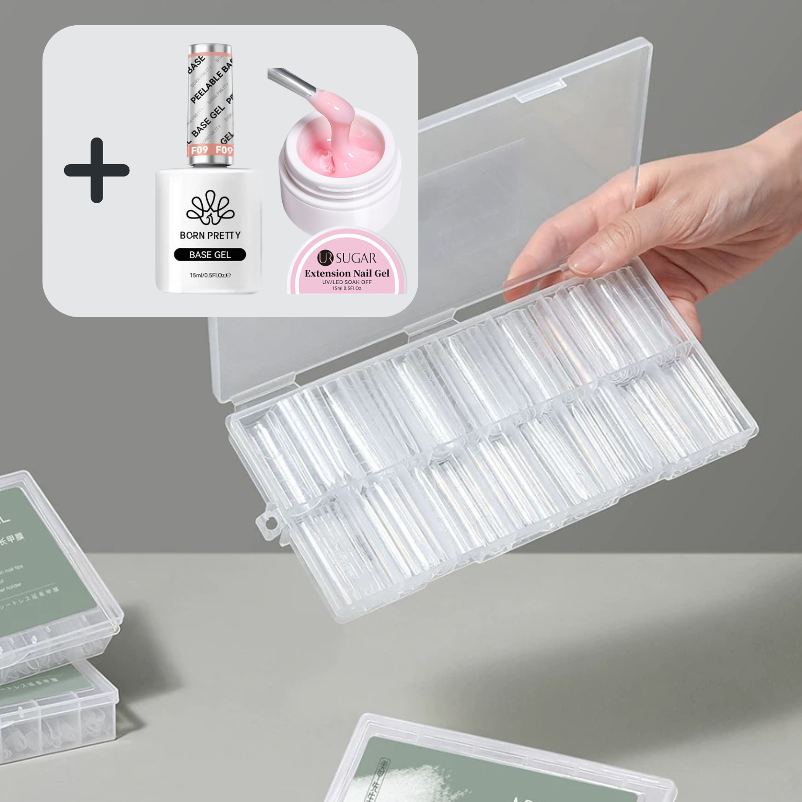 Sandwich Nail Extensions-Dual Forms