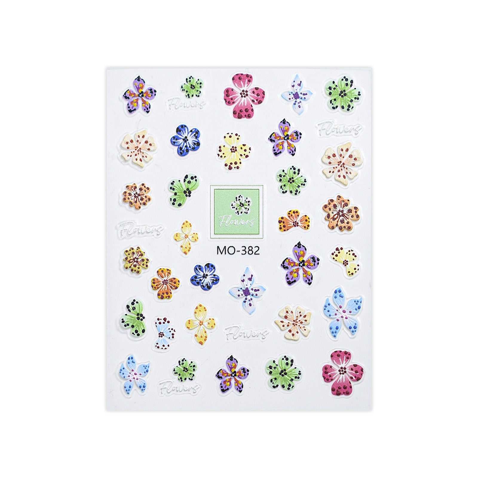 Floral Rhapsody Series — 3D Embossed Nail Stickers