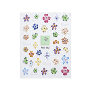 Floral Rhapsody Series — 3D Embossed Nail Stickers