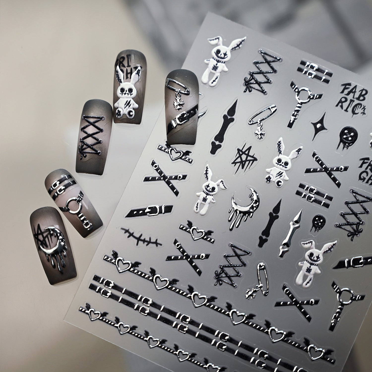 Halloween Nail Stickers – Dark Glam Collection