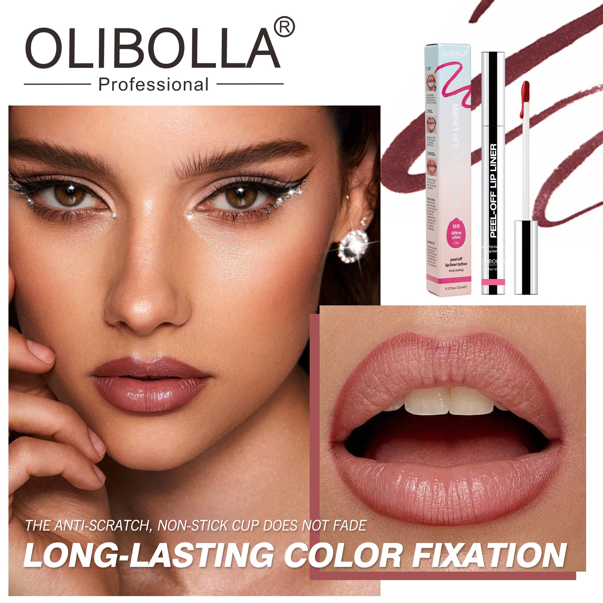 Waterproof Peel-Off Lip Liner — Long Lasting