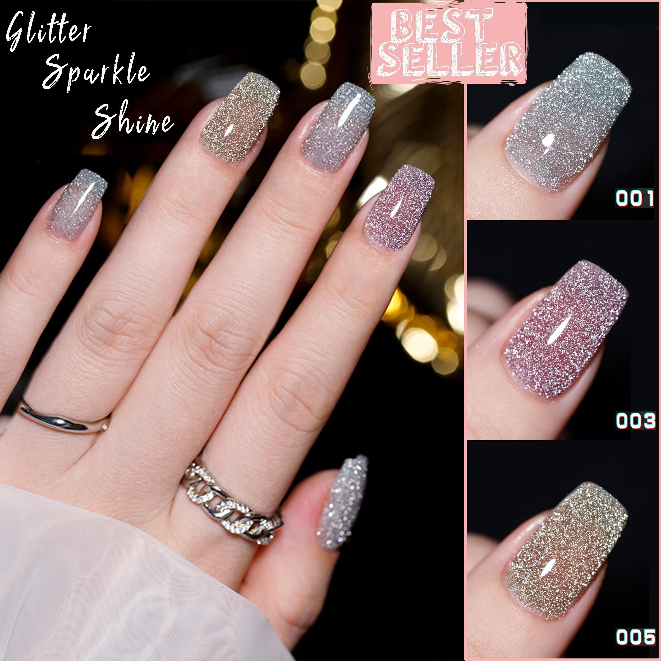 👍2025New Arrival- 50% OFF💥High Density Glitter Nail Gel Polish