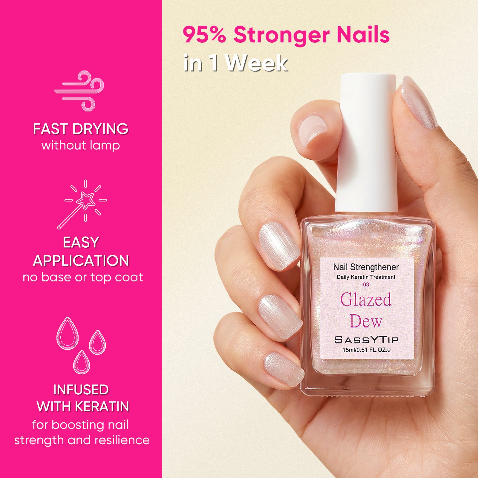 Keratin Nail Hardener 2-pack