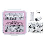 3.1mm Mini Sanding Bands Box - 120~240 pcs Multi-Grit Set for Nail Prep & Cuticle Care