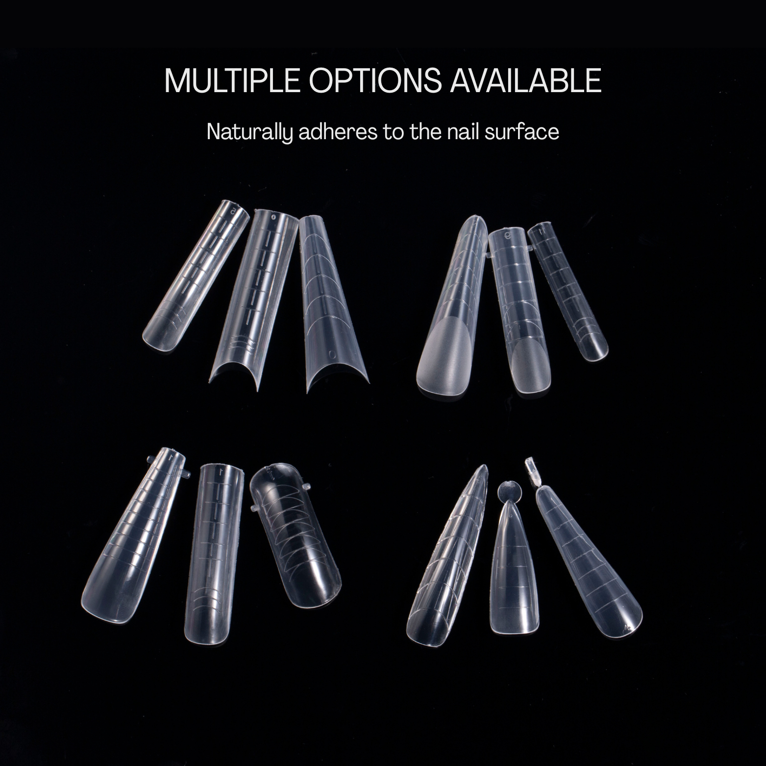 288pcs Pro Mixed Nail Forms — 12 Shapes for Every Extension Style