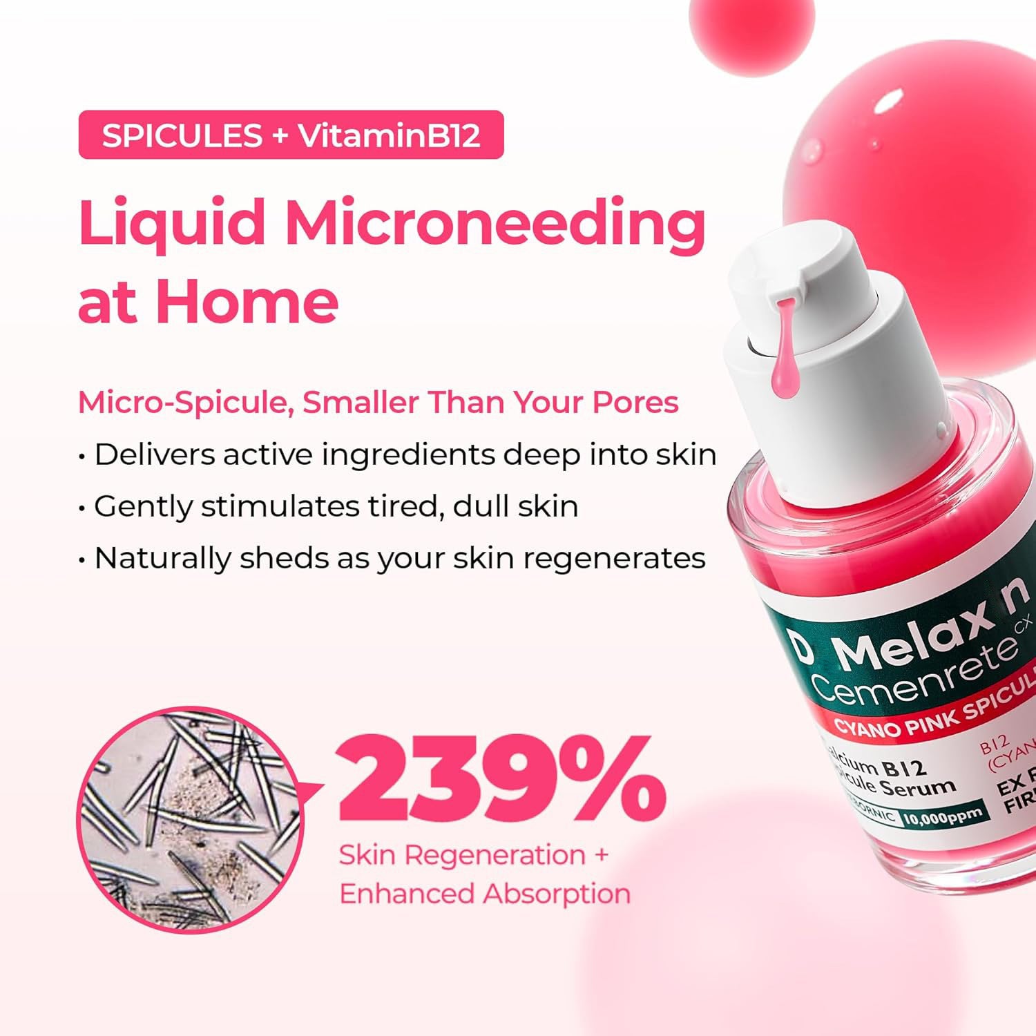 Pink Spicule Serum with Calcium