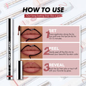 Waterproof Peel-Off Lip Liner — Long Lasting